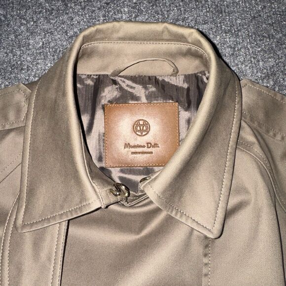 Massimo Dutti Water Repellant Trench Coat Camel Brown Women’s Small - Picture 6 of 9